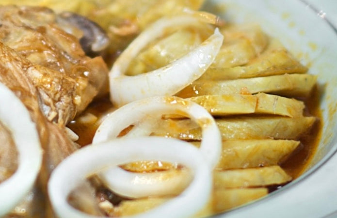 Boiled plantains