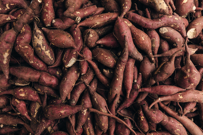 Plantains And Sweet Purple Potatoes